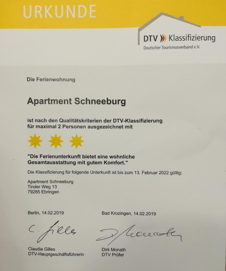 Apartment Schneeburg Ebringen Bagian luar foto